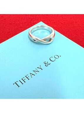 Tiffany & Co Vintage Infinity Ring 925 Sterling Silver